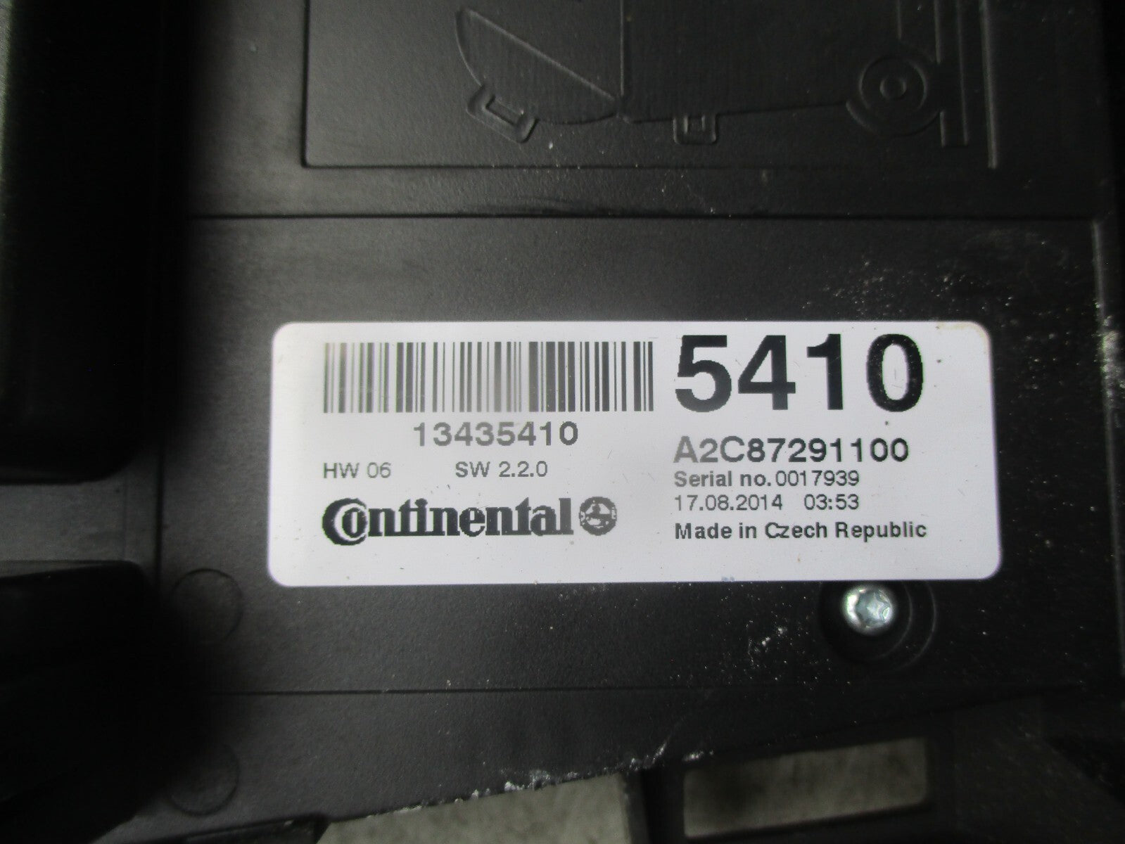 2014 VAUXHALL ZAFIRA C MK3 RADIO STEREO CONTROL SWITCH PANEL 13435410