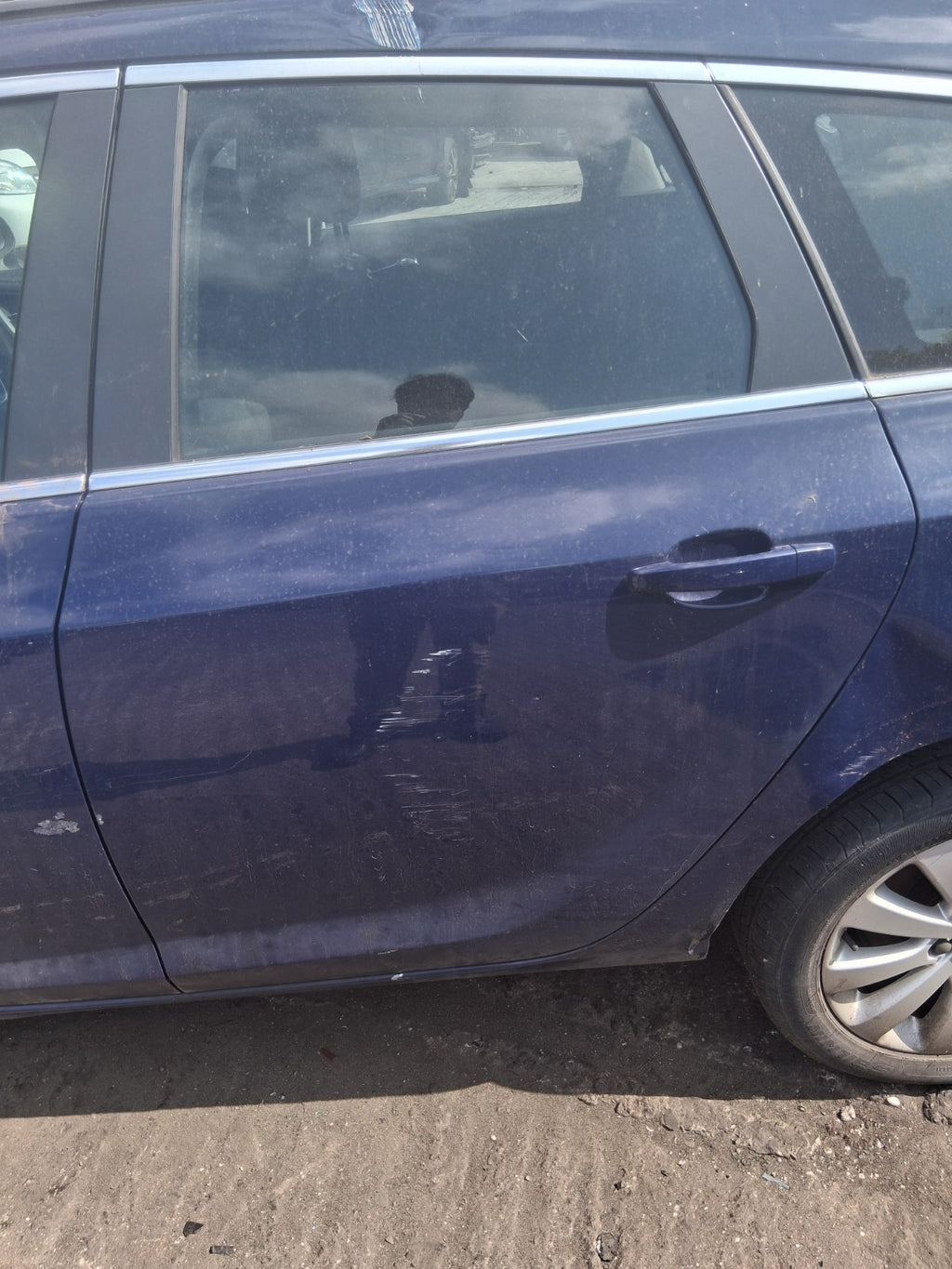 2013 VAUXHALL ASTRA J ESTATE NSR PASSENGER SIDE REAR LEFT COMPLETE DOOR BLUE