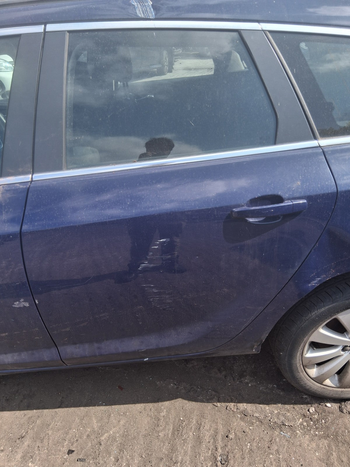 2013 VAUXHALL ASTRA J ESTATE NSR PASSENGER SIDE REAR LEFT COMPLETE DOOR BLUE