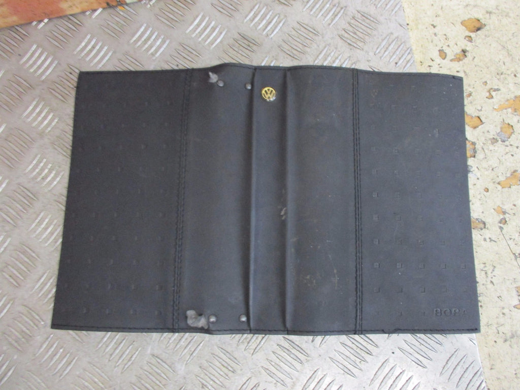 VOLKSWAGEN VW BORA HANDBOOK LEATHER WALLET POUCH OWNERS MANUAL FOLDER