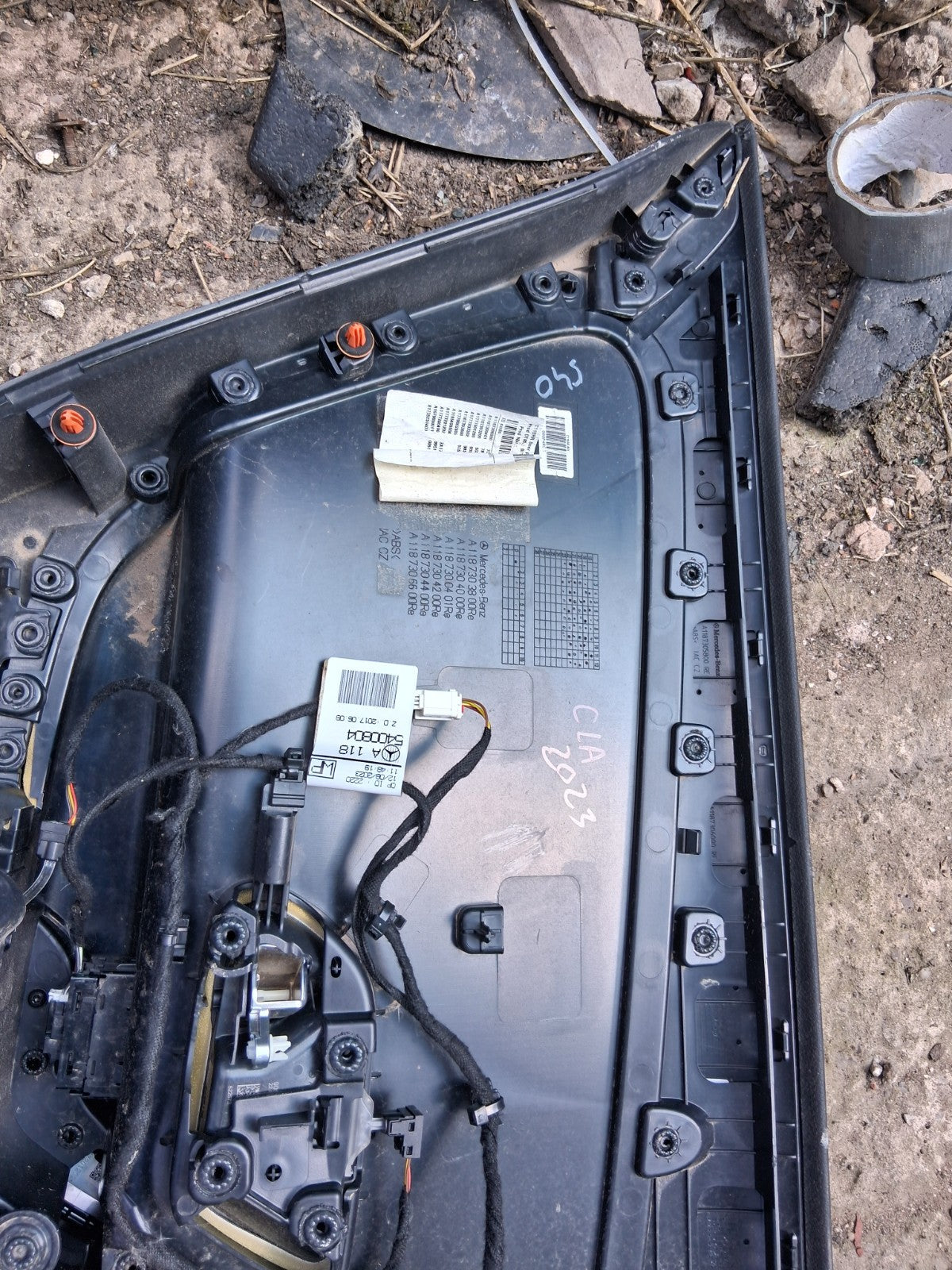 2023 MERCEDES CLA C118 OSR DRIVER SIDE REAR RIGHT DOOR CARD PANEL A1187308600