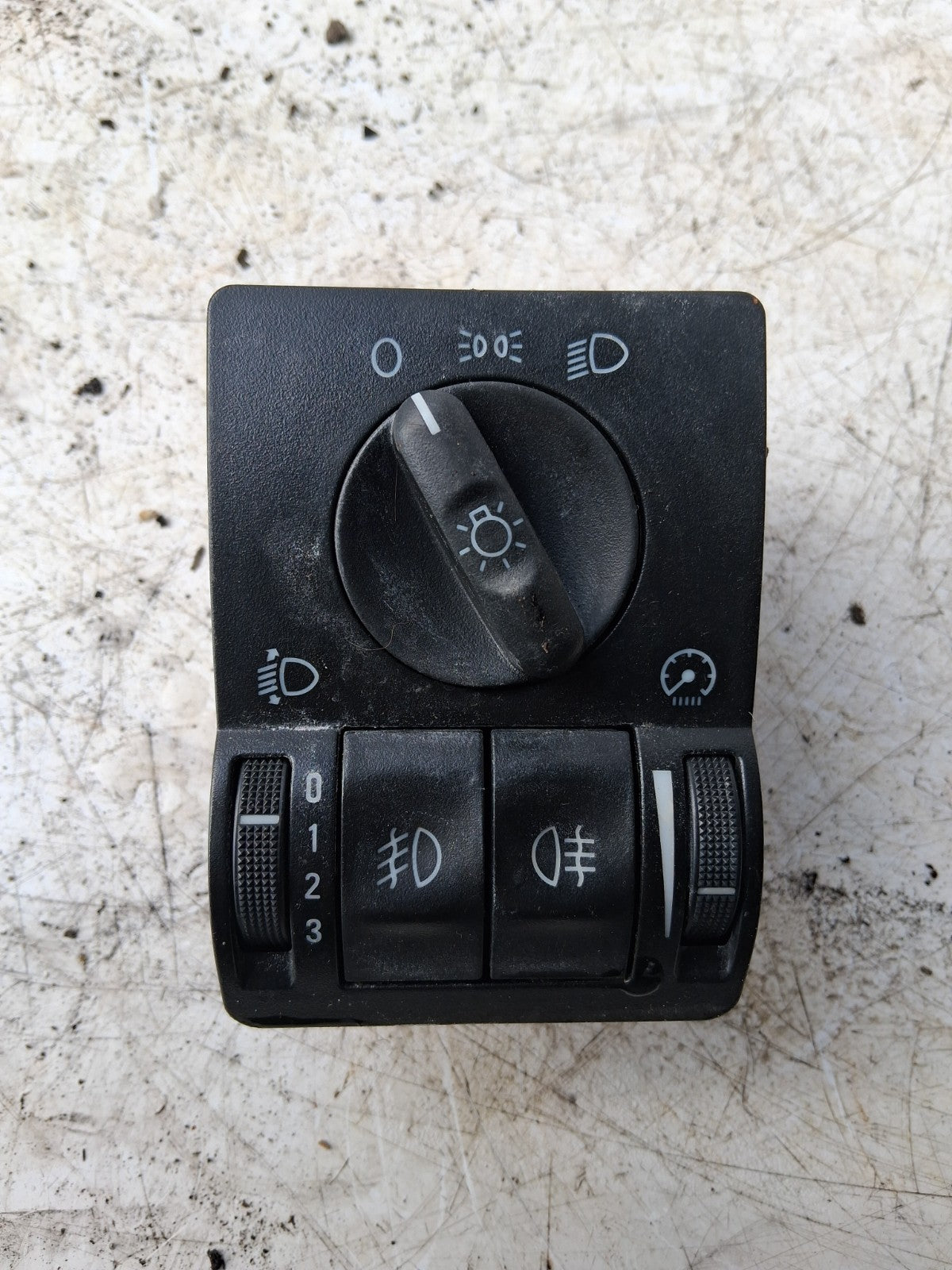 2005 VAUXHALL CORSA C HEADLIGHT ADJUSTER CONTROL SWITCH PANEL 9116608