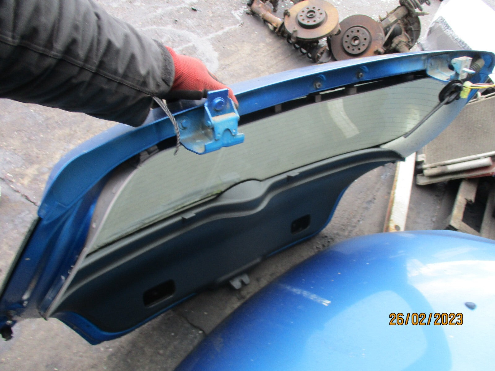 PEUGEOT 307 MK1 2003 REAR COMPLETE TAILGATE BOOTLID BLUE