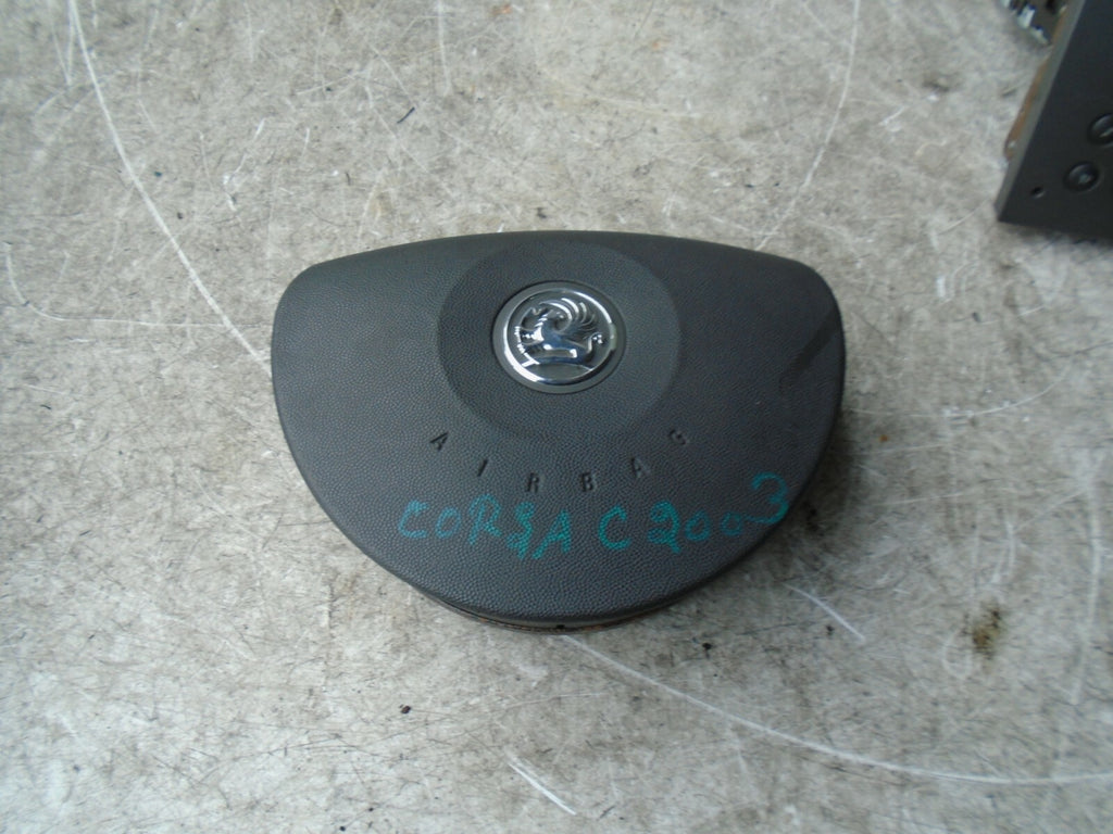 VAUXHALL CORSA C 2003 OSF FRONT DRIVER SIDE STEERING WHEEL AIR BAG
