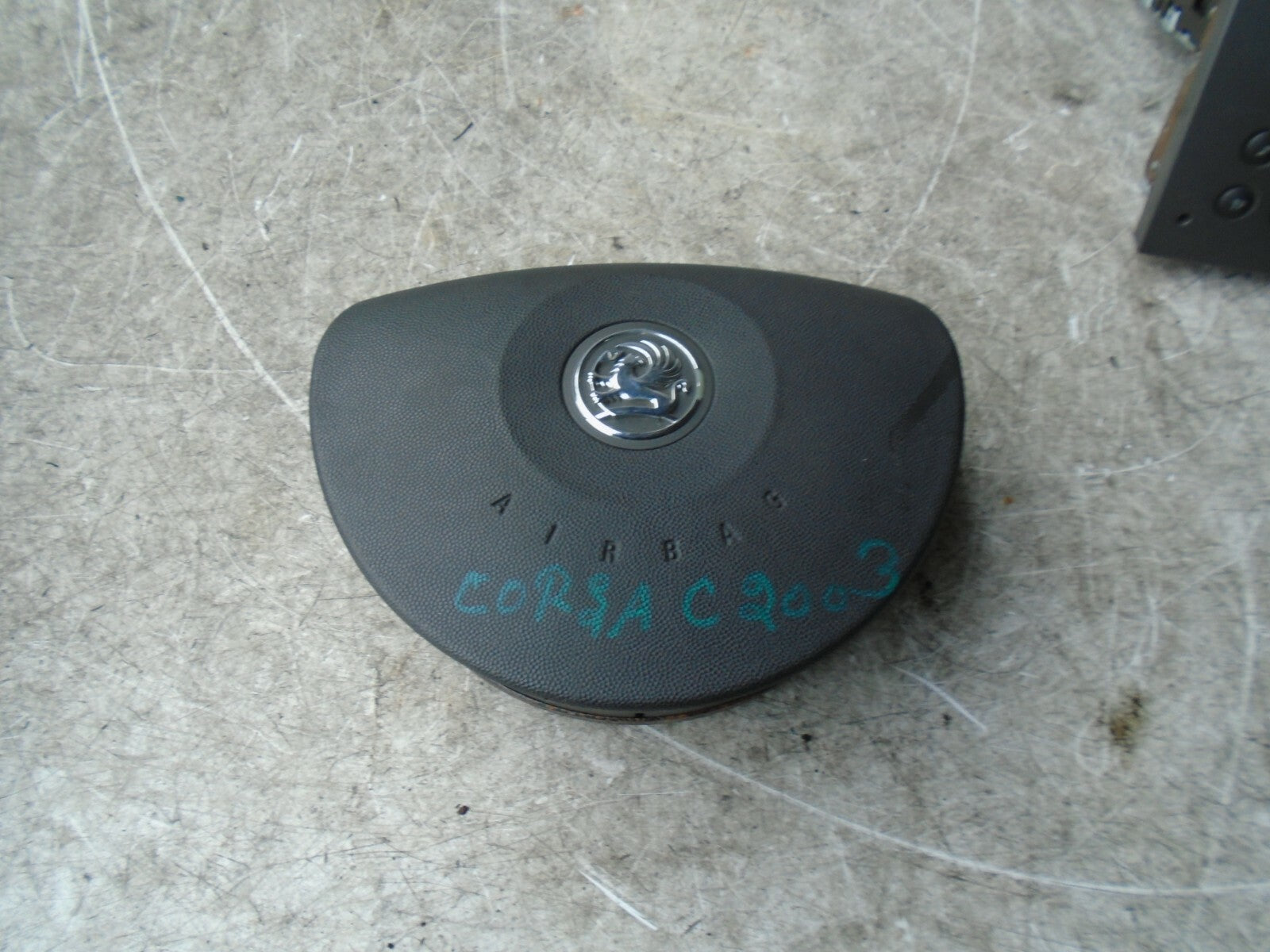 VAUXHALL CORSA C 2003 OSF FRONT DRIVER SIDE STEERING WHEEL AIR BAG