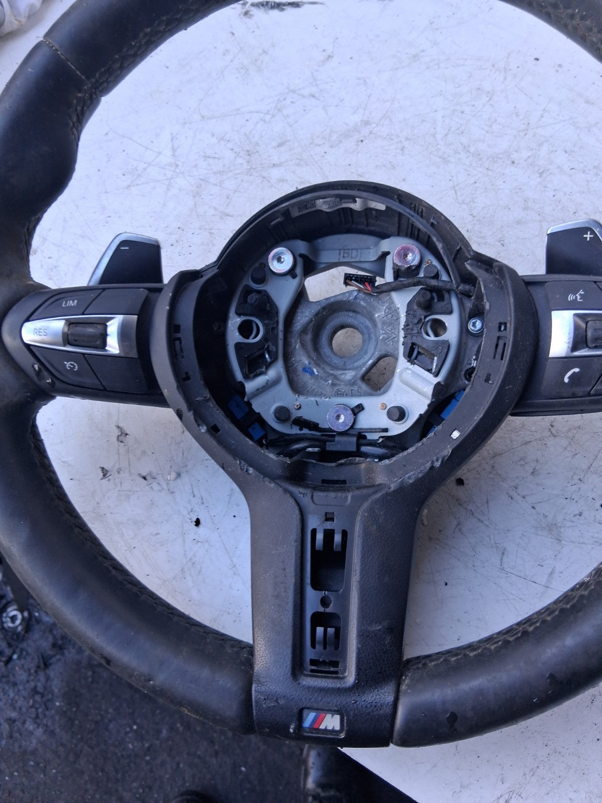 2017 BMW 3 SERIES F30 MULTIFUNCTION STEERING WHEEL PADDLE SHIFTER 308756887N77