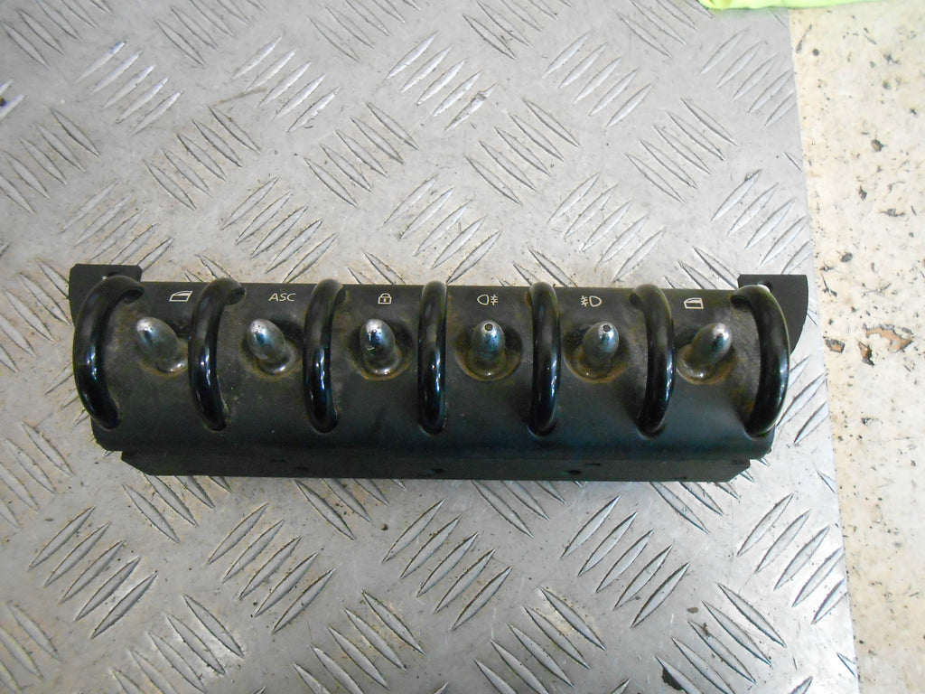 BMW MINI R52 COOPER 2006 CENTRE CONSOLE LIGHT ASC FOG SWITCH BUTTON PACK 6917989