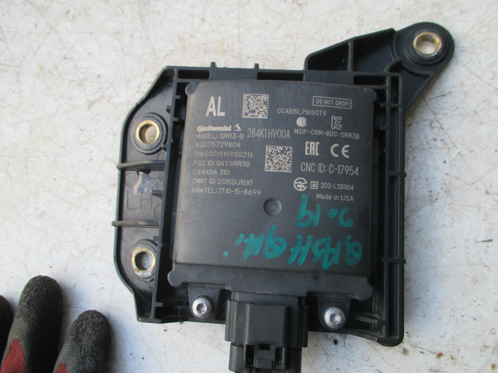 NISSAN QASHQAI J11 MK2 2018 NSR PASSENGER SIDE REAR RADAOR SENSOR 284K1HV00A