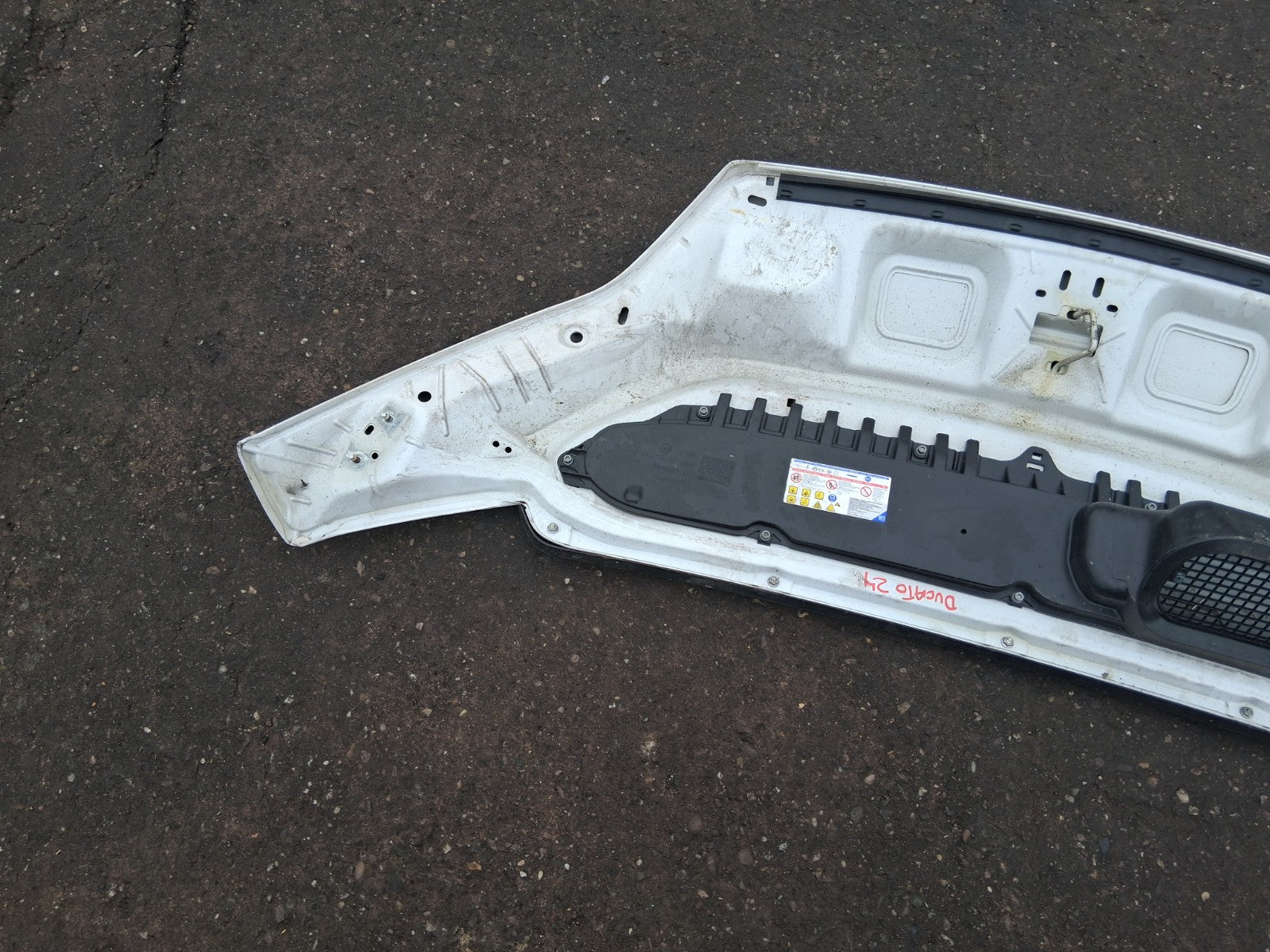 2024 FIAT DUCATO MK3 FRONT BONNET HOOD PANEL WHITE DAMAGED