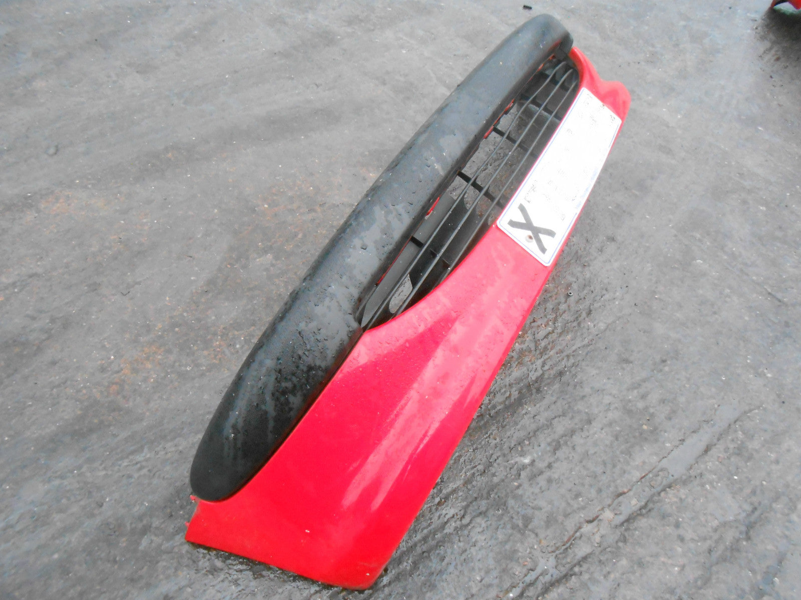 PEUGEOT 206 2002 PRE FACELIFT COMPLETE FRONT PLASTIC BUMPER RED