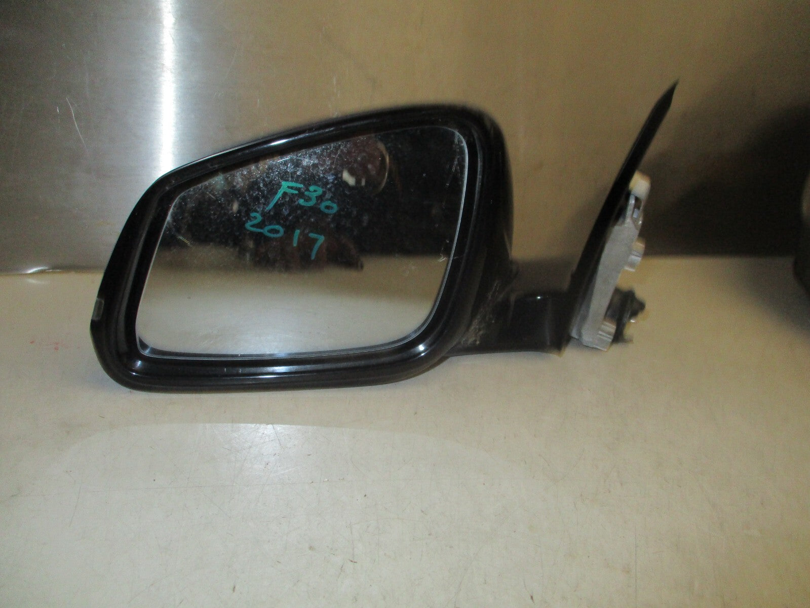 2017 BMW 3 SERIES F30 NS PASSENGER SIDE FRONT MANUALFOLD WING MIRROR BLUE 6 PINS
