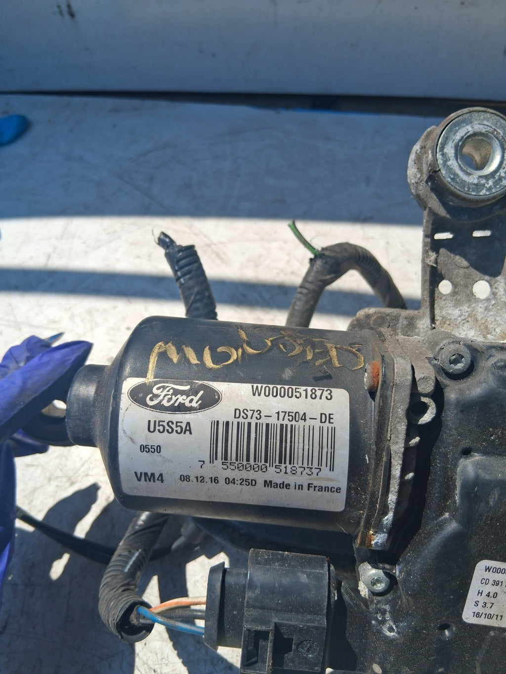 2018 FORD MONDEO FRONT WIPER MOTOR W000074781