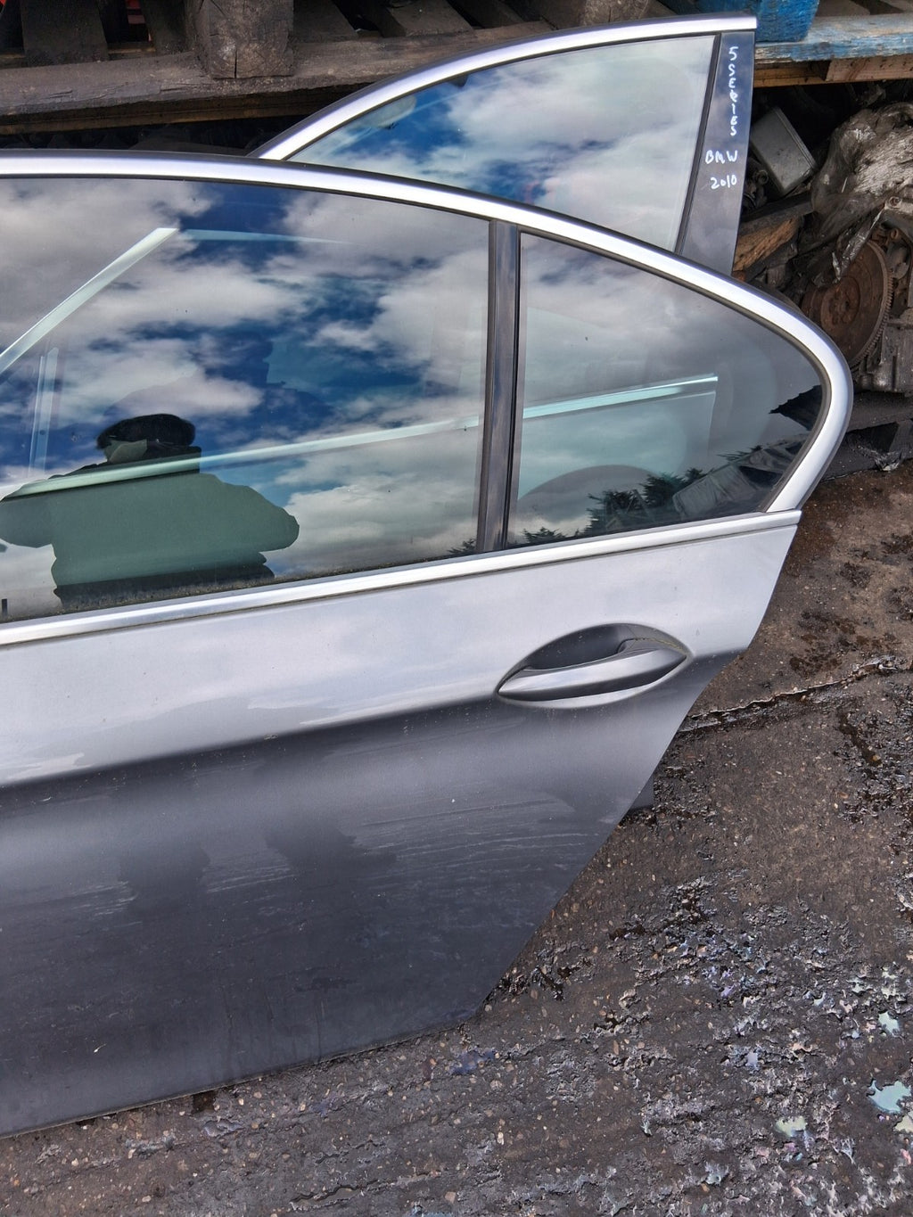 2010 BMW 5 SERIES F10 NSR PASSENGER SIDE REAR COMPLETE DOOR SPACE GREY A52