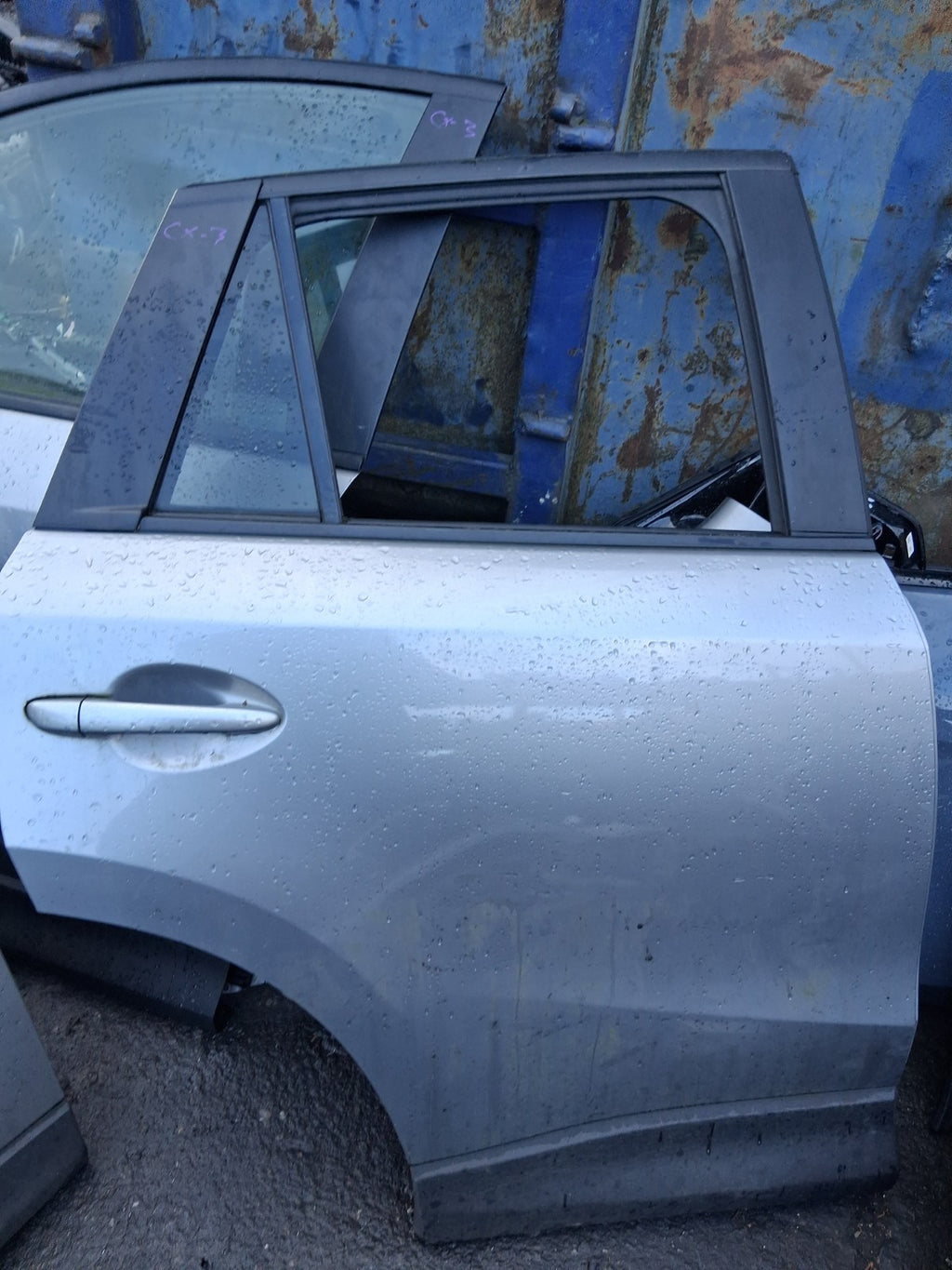 2013 MAZDA CX 5 MK1 OSR DRIVER SIDE REAR RIGHT BARE DOOR LIQUID SILVER P38