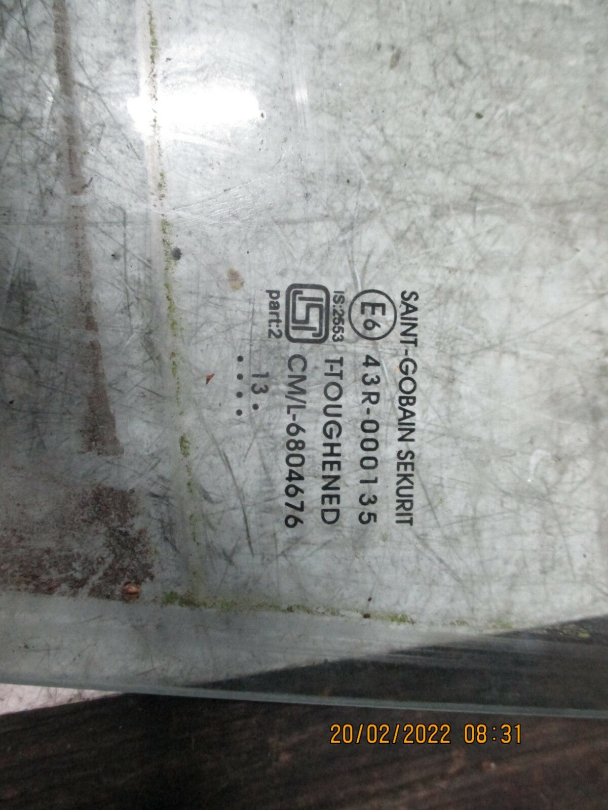 NISSAN MICRA 2014 MK4 NSF FRONT PASSENGER SIDE WINDOW GLASS