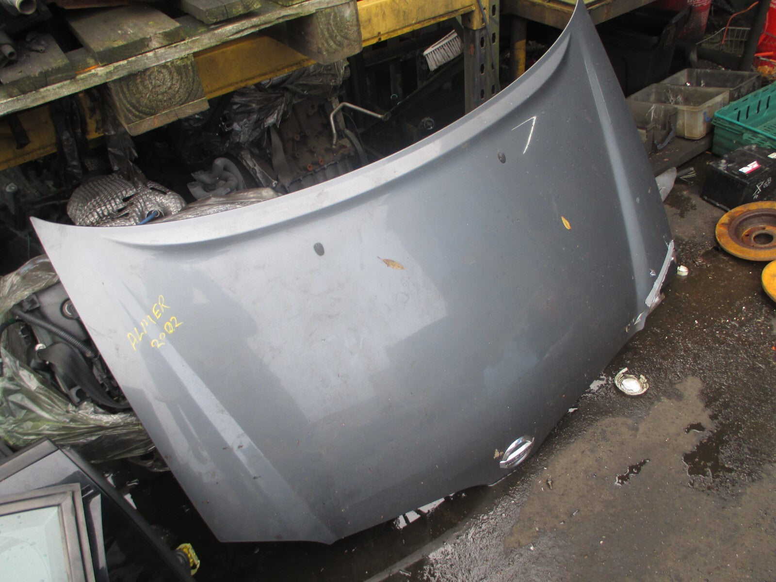 NISSAN ALMERA 2004 FRONT COMPLETE BONNET HOOD GREY