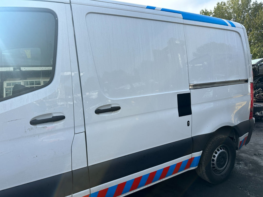 2024 MERCEDES SPRINTER W907 LOW ROOF NS PASSENGER SIDE SLIDING DOOR BARE WHITE