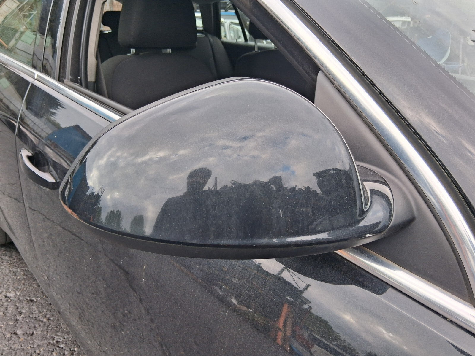2011 VAUXHALL INSIGNIA ESTATE MK1 OSF DRIVER SIDE RIGHT WING MIRROR BLACK