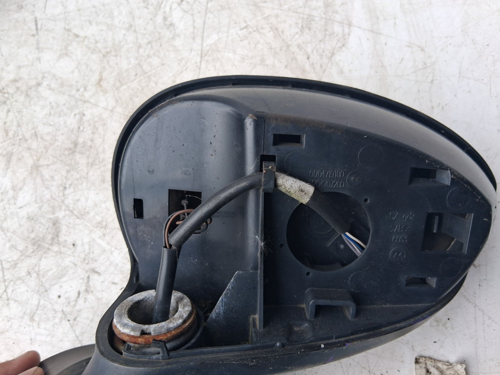 2010 FIAT 500 LOUNGE MK1 NSF PASSENGER SIDE FRONT LEFT WING MIRROR