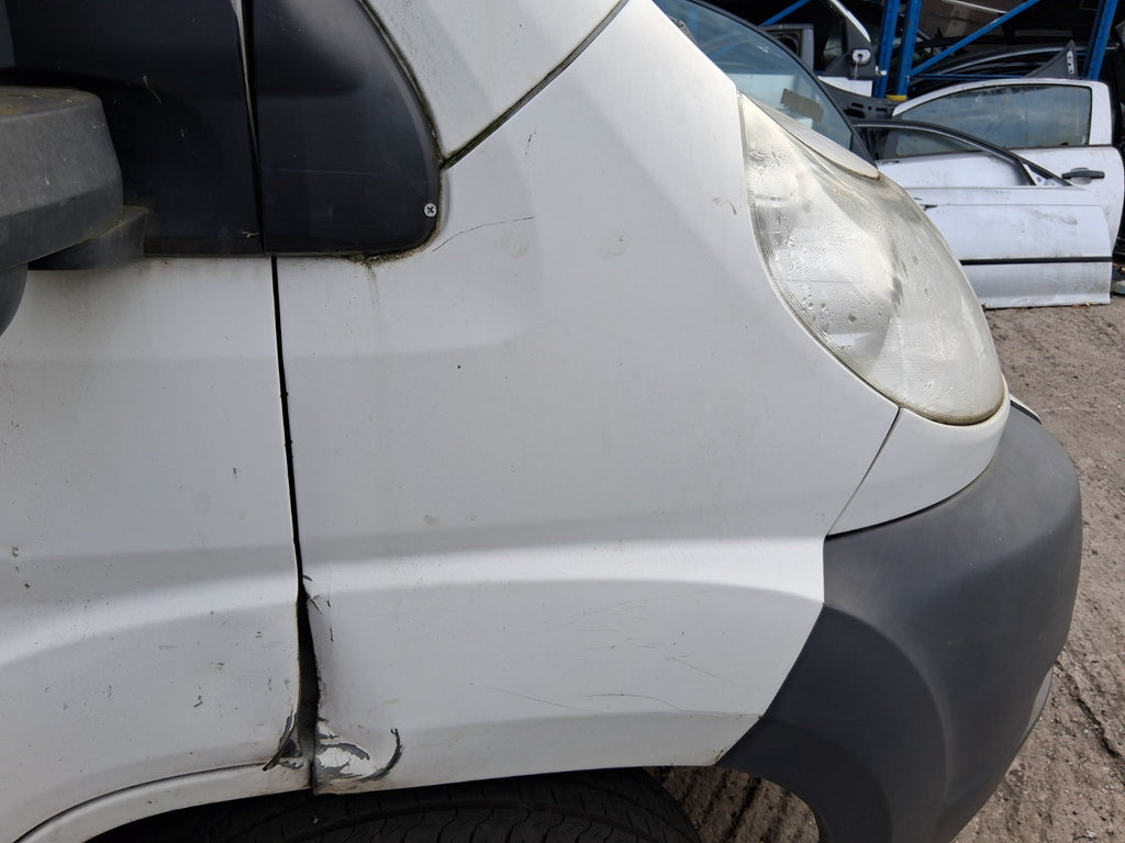 2014 CITROEN RELAY MK3 OSF DRIVER SIDE WING PANEL WHITE DAMAGED
