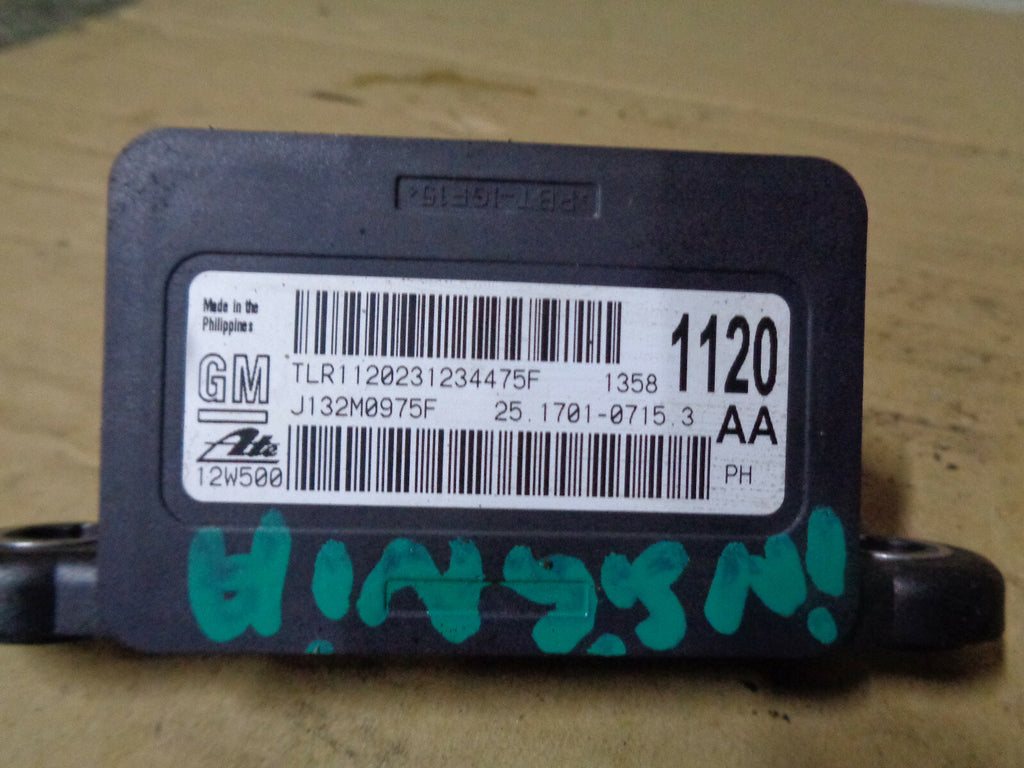 VAUXHALL INSIGNIA MK1 2012 2.0 CDTI YAW RATE MODULE SENSOR J132M0975F TLR112023