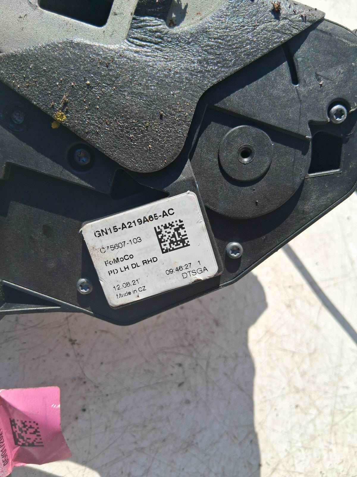 2021 FORD ECOSPORT 71 NSF PASSENGER SIDE FRONT DOOR LOCK GN15A219A65AC