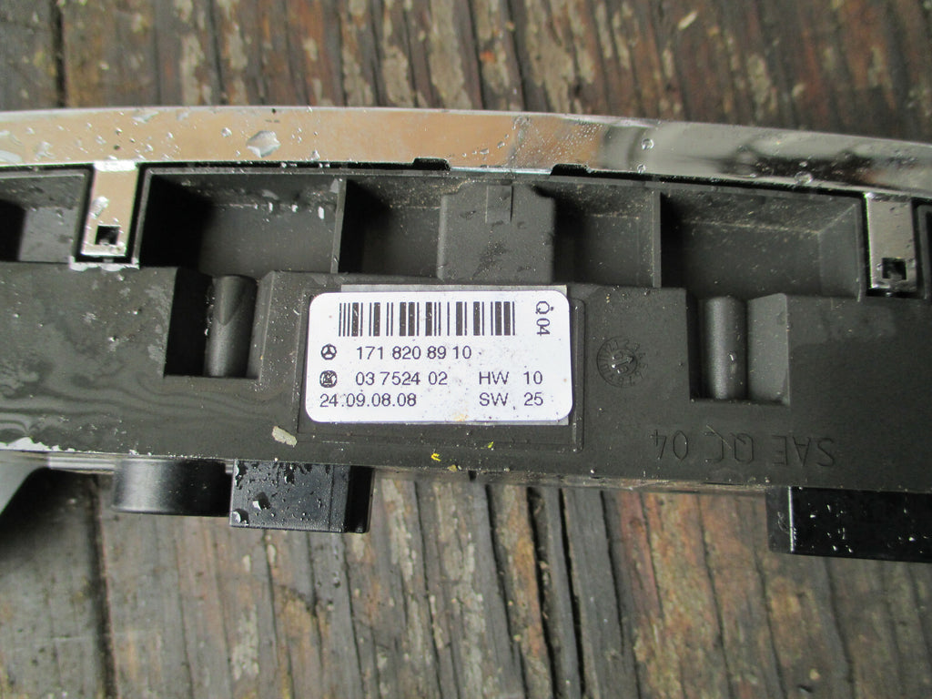 MERCEDES BENZ SLK R171 2010 HAZARD SWITCH PANEL DOOR LOCK 1718208910