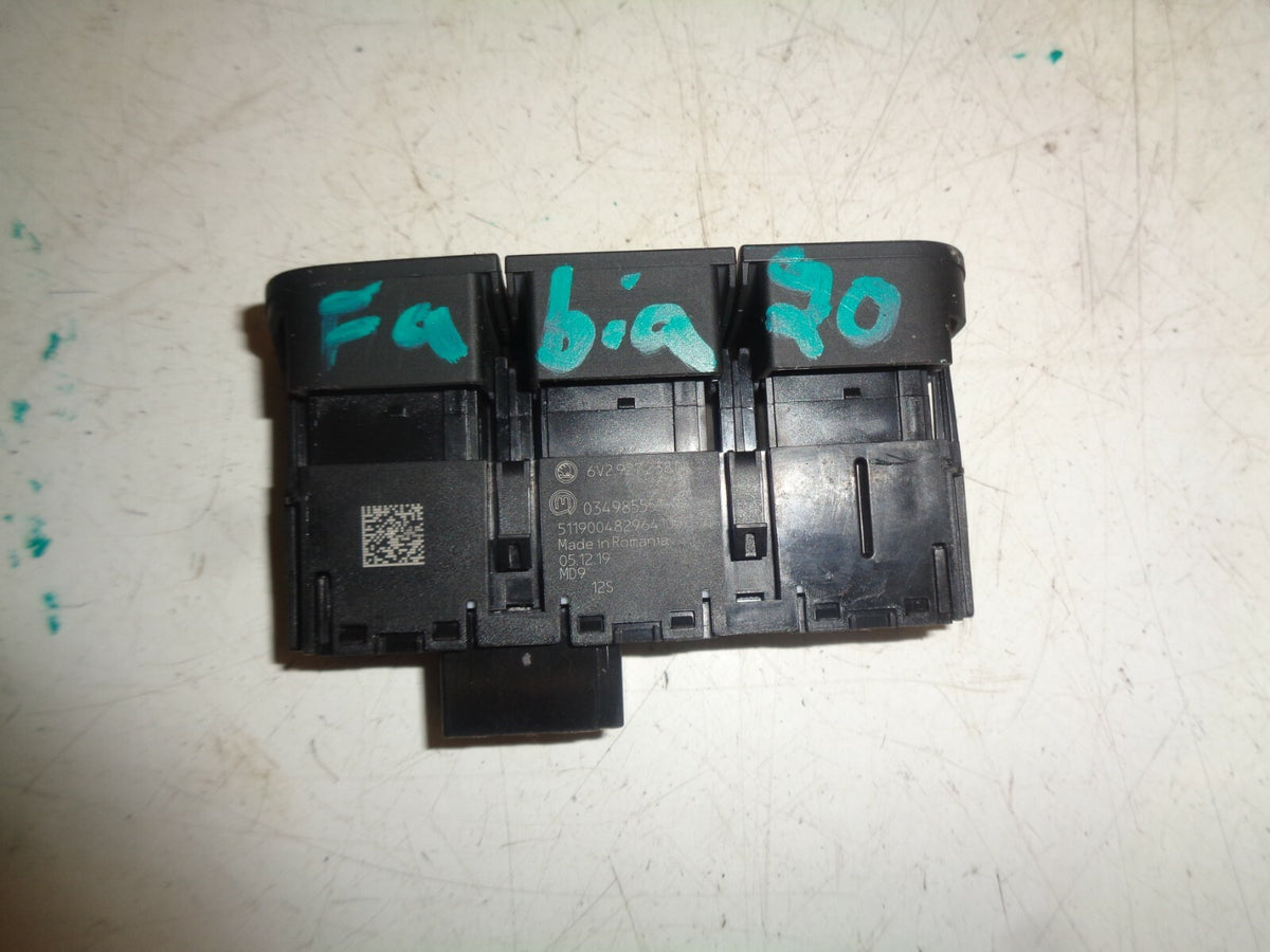 SKODA FABIA MK3 NJ 2020 AUTO STOP START SWITCH BUTTON 6V2927238D