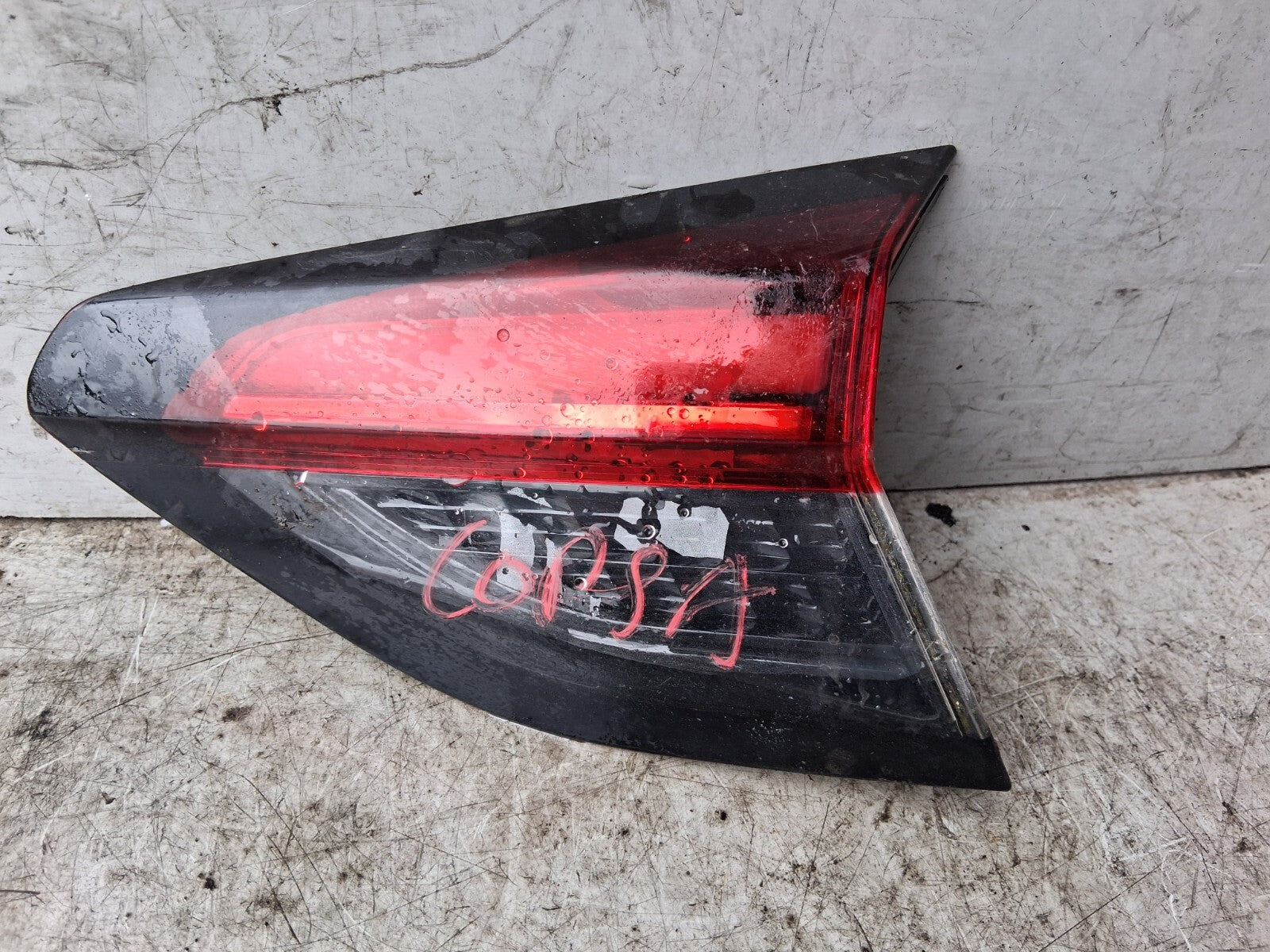 VAUXHALL CORSA F 2018 OSR DRIVER SIDE REAR RIGHT INNER TAIL LIGHT 9830097880