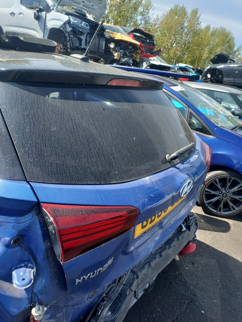 2019 HYUNDAI I20 MK2 FACELIFT BARE TAILGATE BOOTLID U24 CHAMPION BLUE PEARL