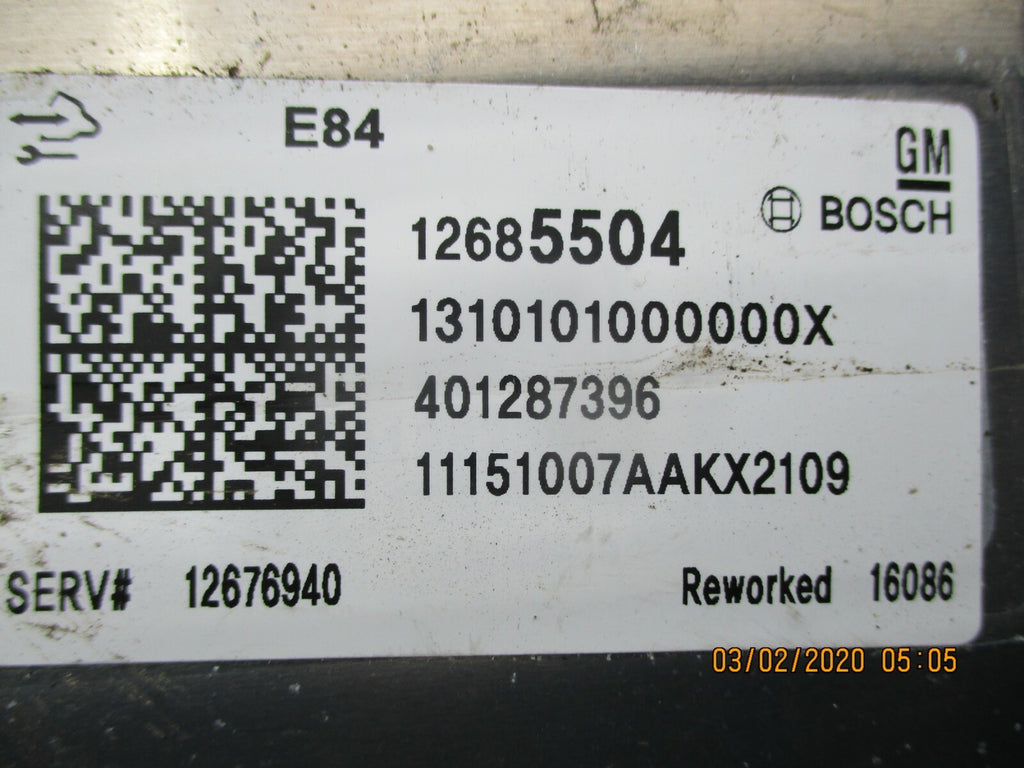 VAUXHALL VIVA SE 1.0 PETROL 75HP 2017 ECU ENGINE CONTROL UNIT MODULE 12685504