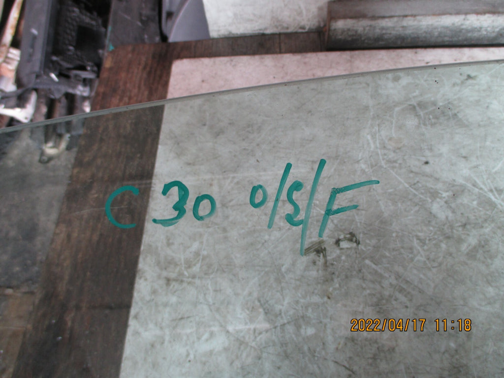 VOLVO C30 2008 OSF FRONT DRIVER SIDE WINDOW GLASS