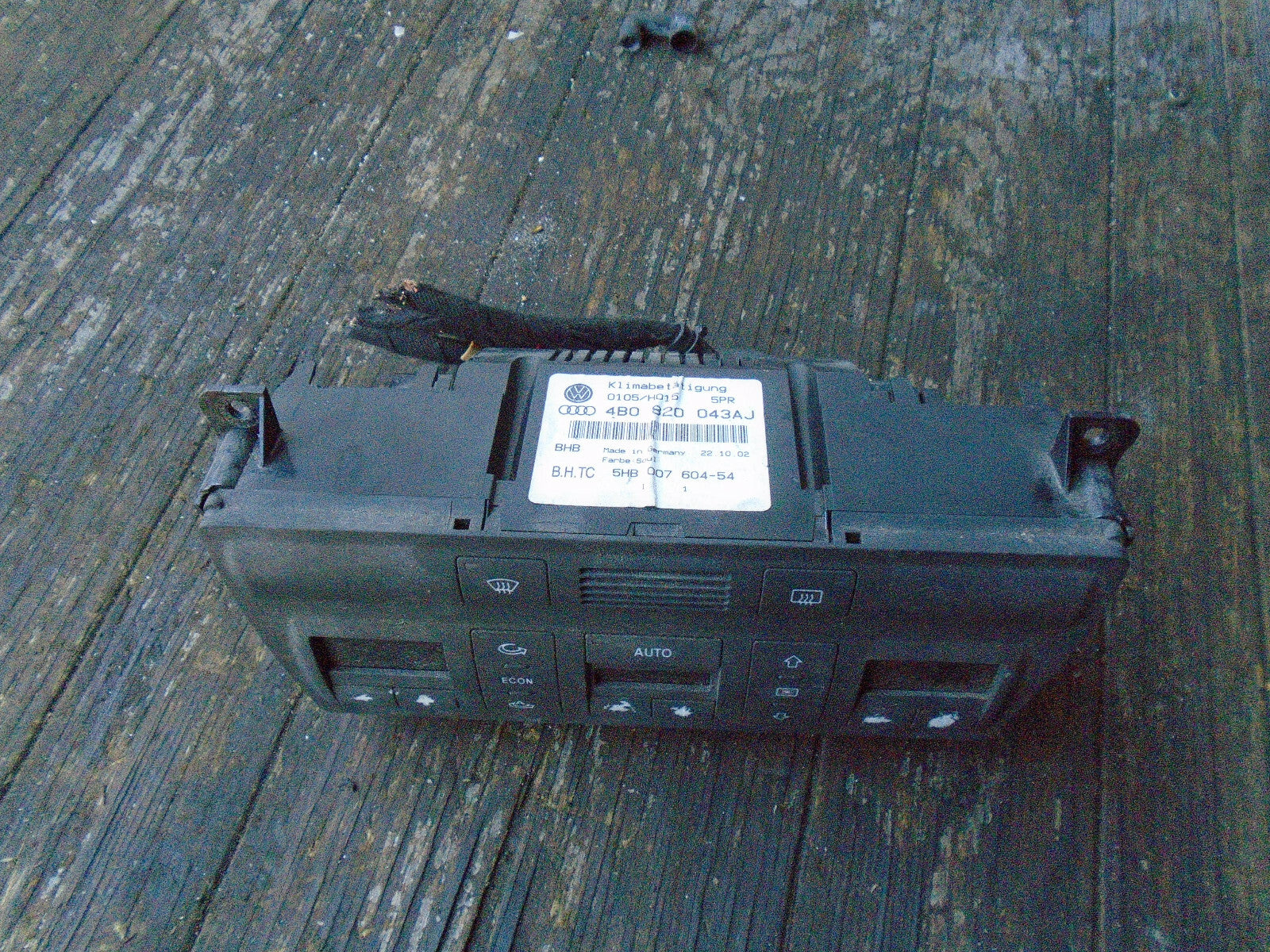AUDI A6 ALLROAD HEATER AC CLIMATE CONTROL SWITCH 4B0820043AJ
