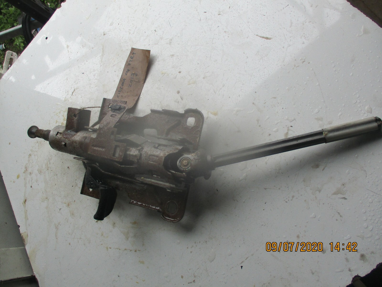 CITROEN C4 PICASSO 2013 ADJUSTABLE STEERING COLUMN WITH LOWER UJ KNUCKLE JOINT