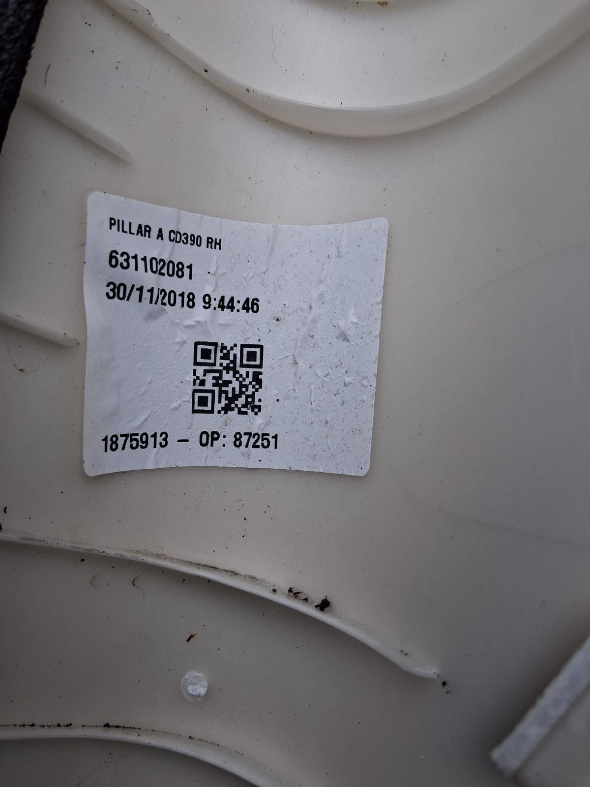 2019 FORD GALAXY MK4 A PILLAR INTERIOR TRIM COVER PANEL 631102081