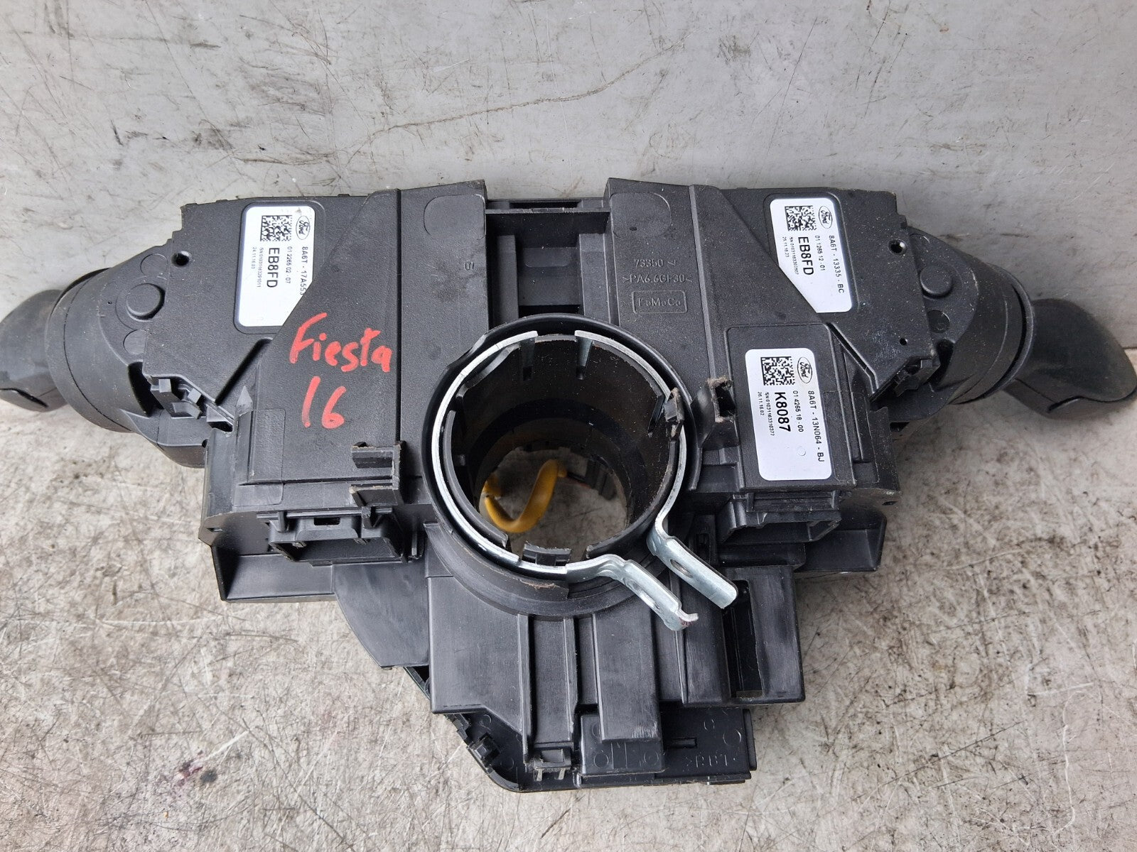 2016 FORD FIESTA MK7 INDICATOR WIPER SWITCH STALK SQUIB RING 8A6T14A664
