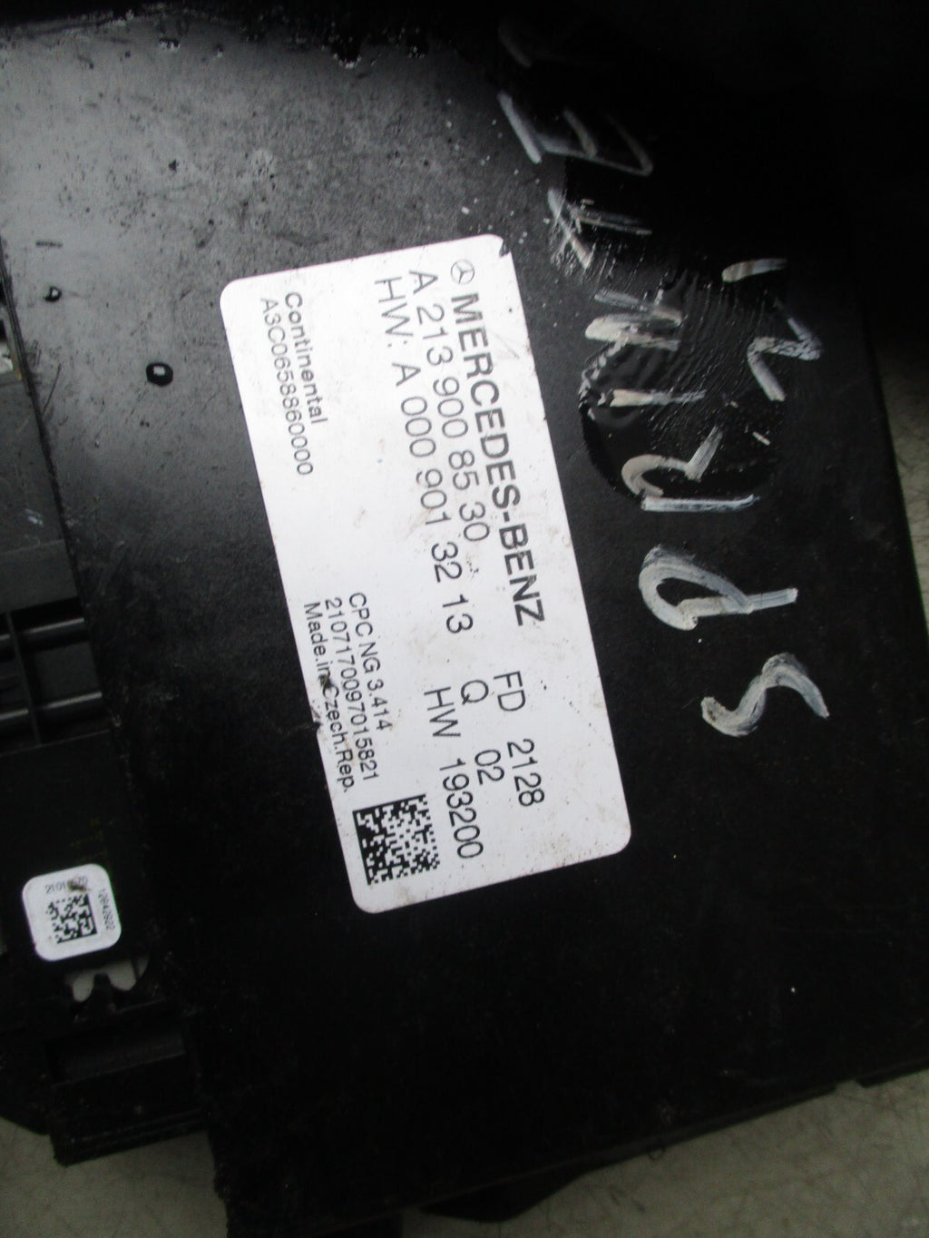 2021 MERCEDES BENZ W907 SPRINTER GEARBOX CONTROL MODULE A2139008530