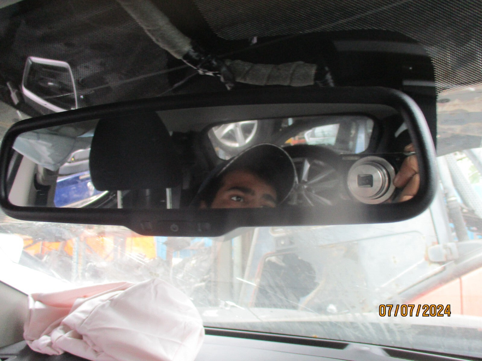 NISSAN QASHQAI J11 2014 INTERIOR AUTO DIM REAR VIEW MIRROR