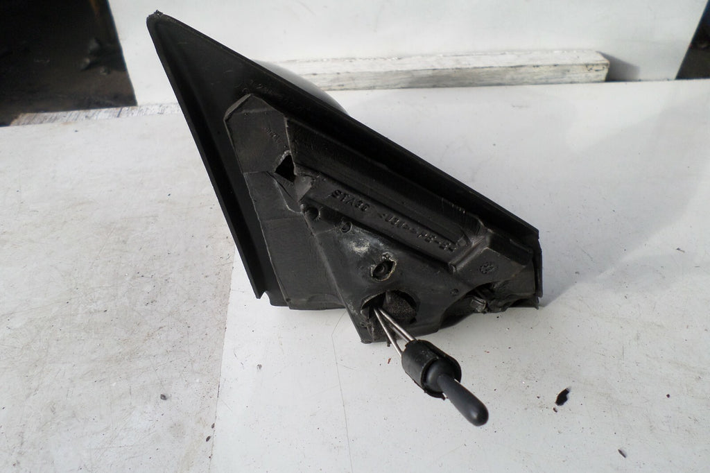 RENAULT MEGANE MK2 2007 NS PASSENGER SIDE MANUAL DOOR WING MIRROR BLACK