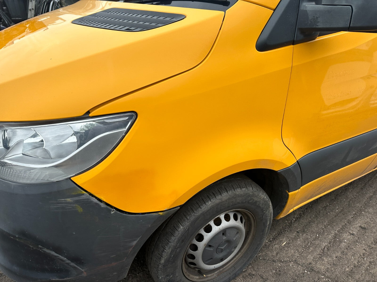 2019 MERCEDES SPRINTER W907 NSF PASSENGER SIDE FRONT WING PANEL ORANGE