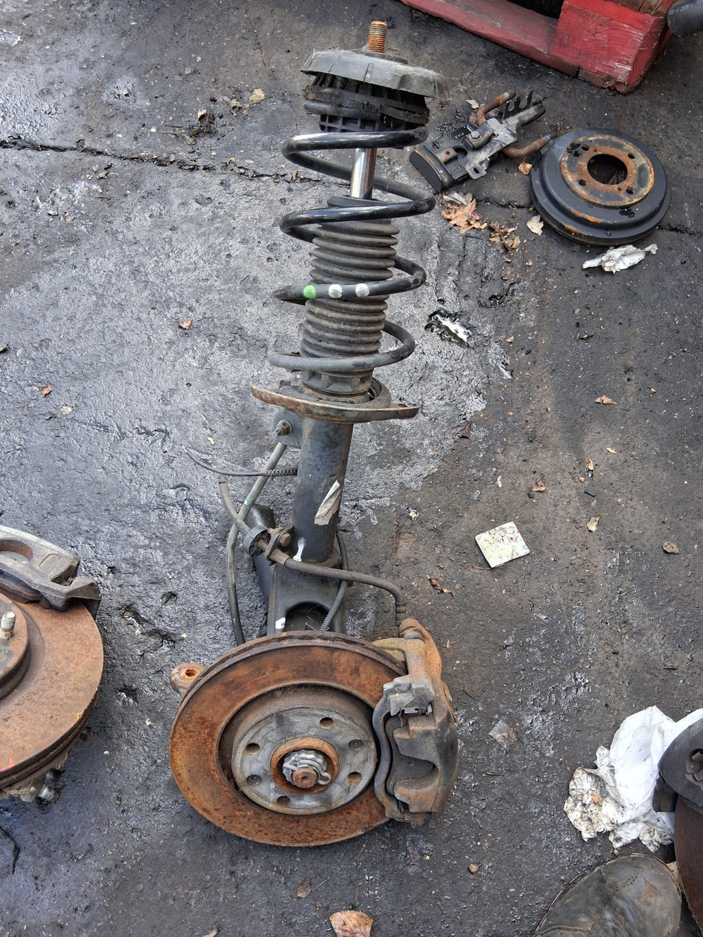 2020 VAUXHALL CROSSLAND X 1.2 PETROL OSF DRIVER SIDE FRONT LEFT LEG HUB SHOCK