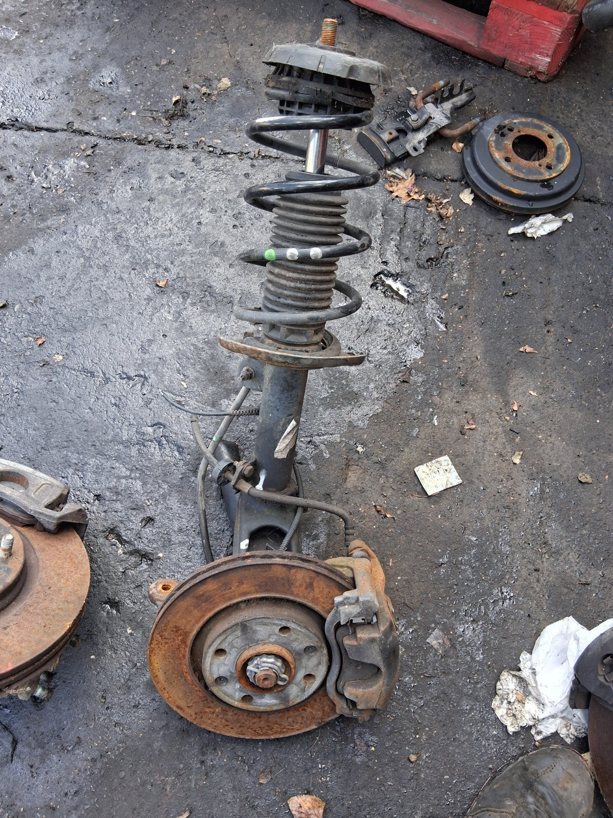 2020 VAUXHALL CROSSLAND X 1.2 PETROL OSF DRIVER SIDE FRONT LEFT LEG HUB SHOCK