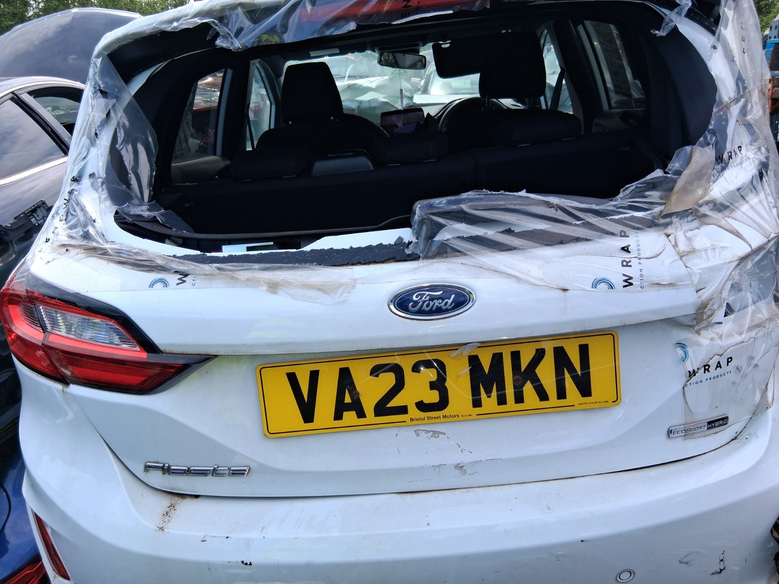 2023 FORD FIESTA MK8 REAR BARE TAILGATE BOOTLID WHITE