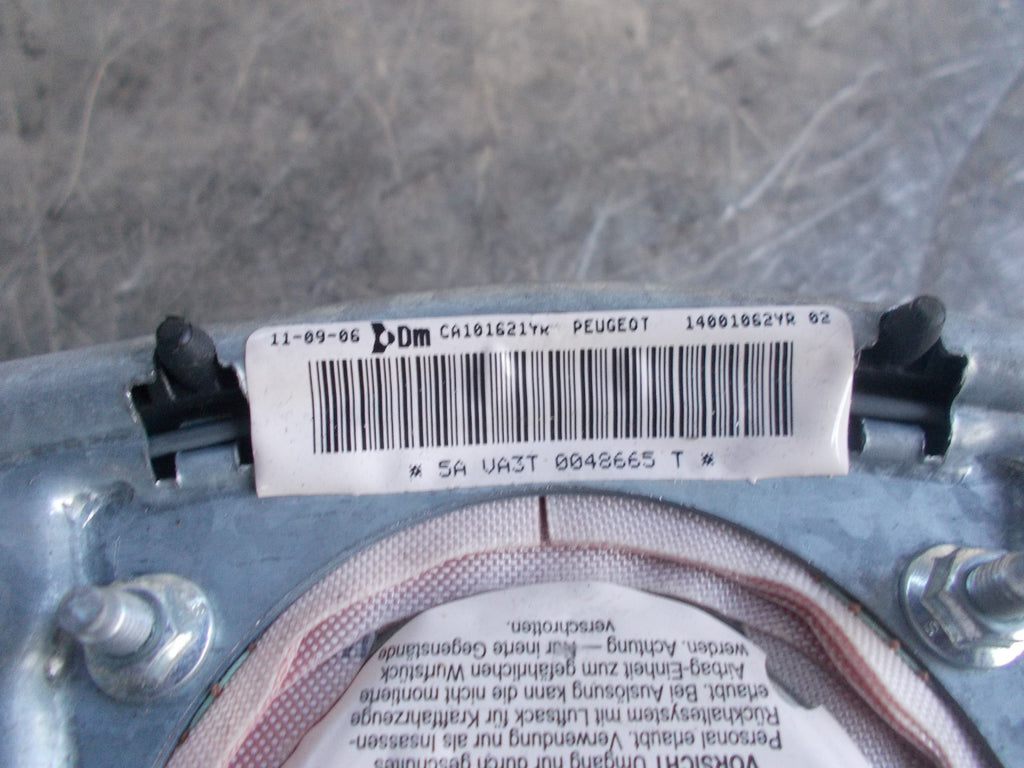 PEUGEOT 807 2006 OS/ DRIVER SIDE STEERING WHEEL AIRBAG 14001062YR