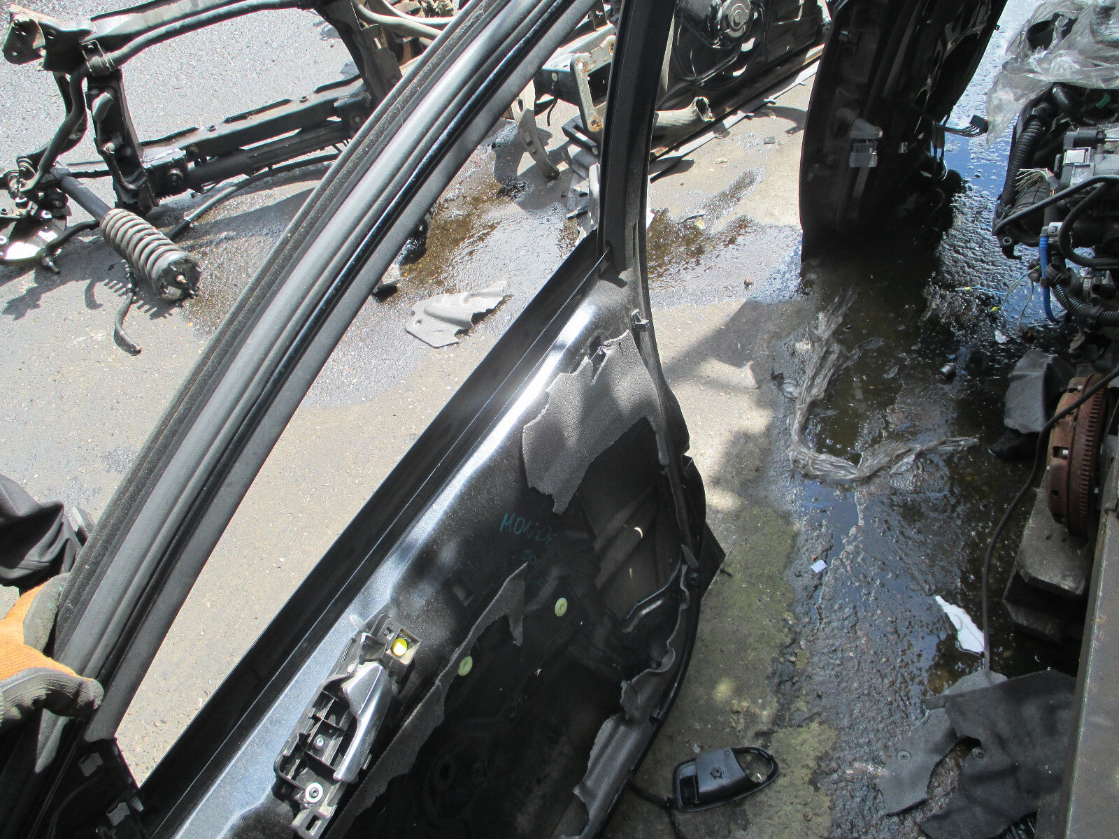 FORD MONDEO MK4 2010 OSF DRIVER SIDE FRONT BARE DOOR SHELL BLACK PARTNER