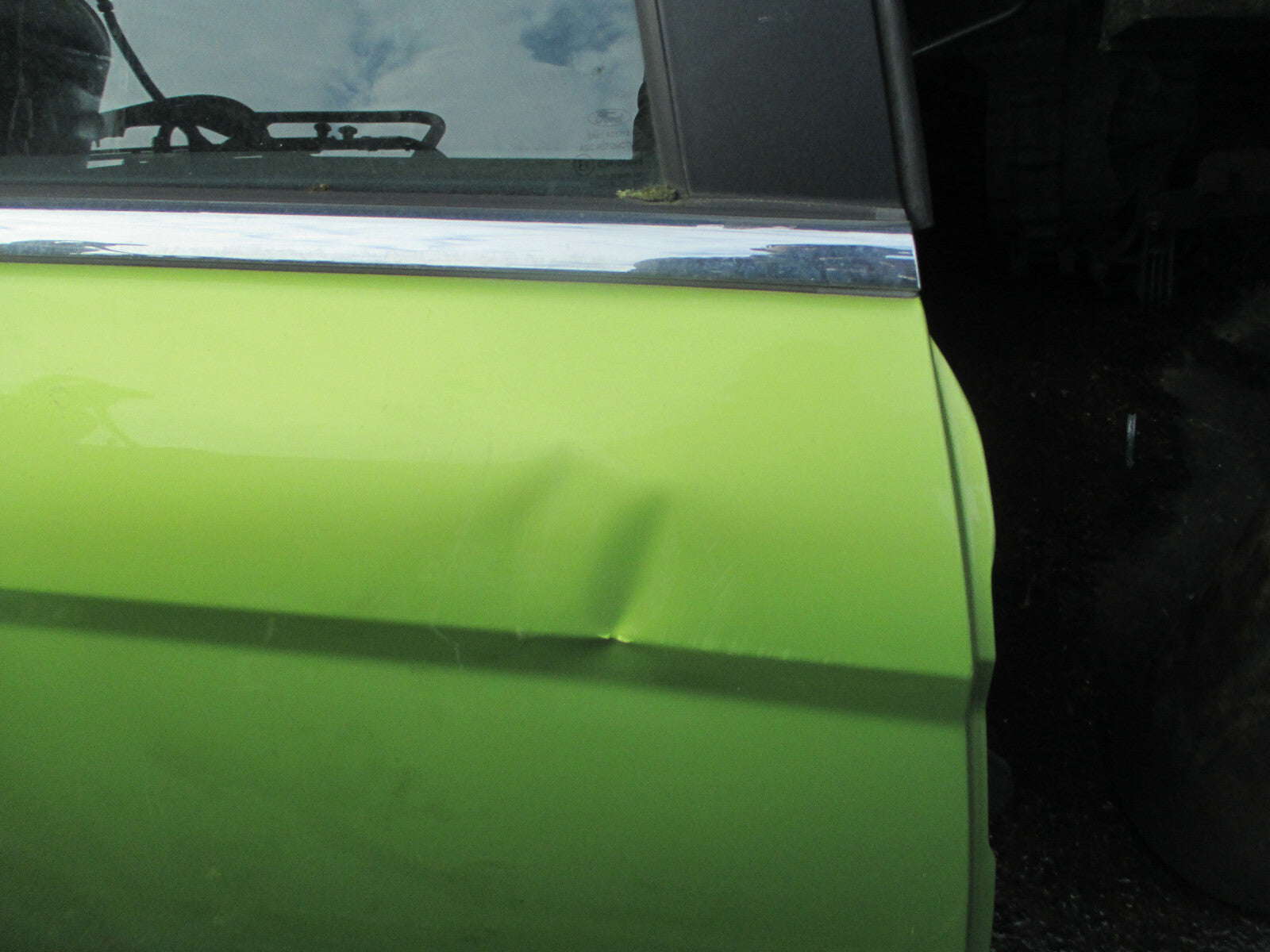 FORD FIESTA 2009 PREFACELIFT MK7 OSR DRIVER SIDE REAR DR COMPLETE SQUEEZE GREEN