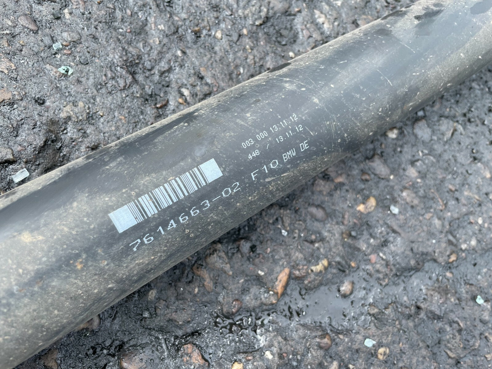 BMW 5 SERIES F10 2012 520D 2.0 DIESEL AUTO PROP SHAFT PROPSHAFT PROP 7614663