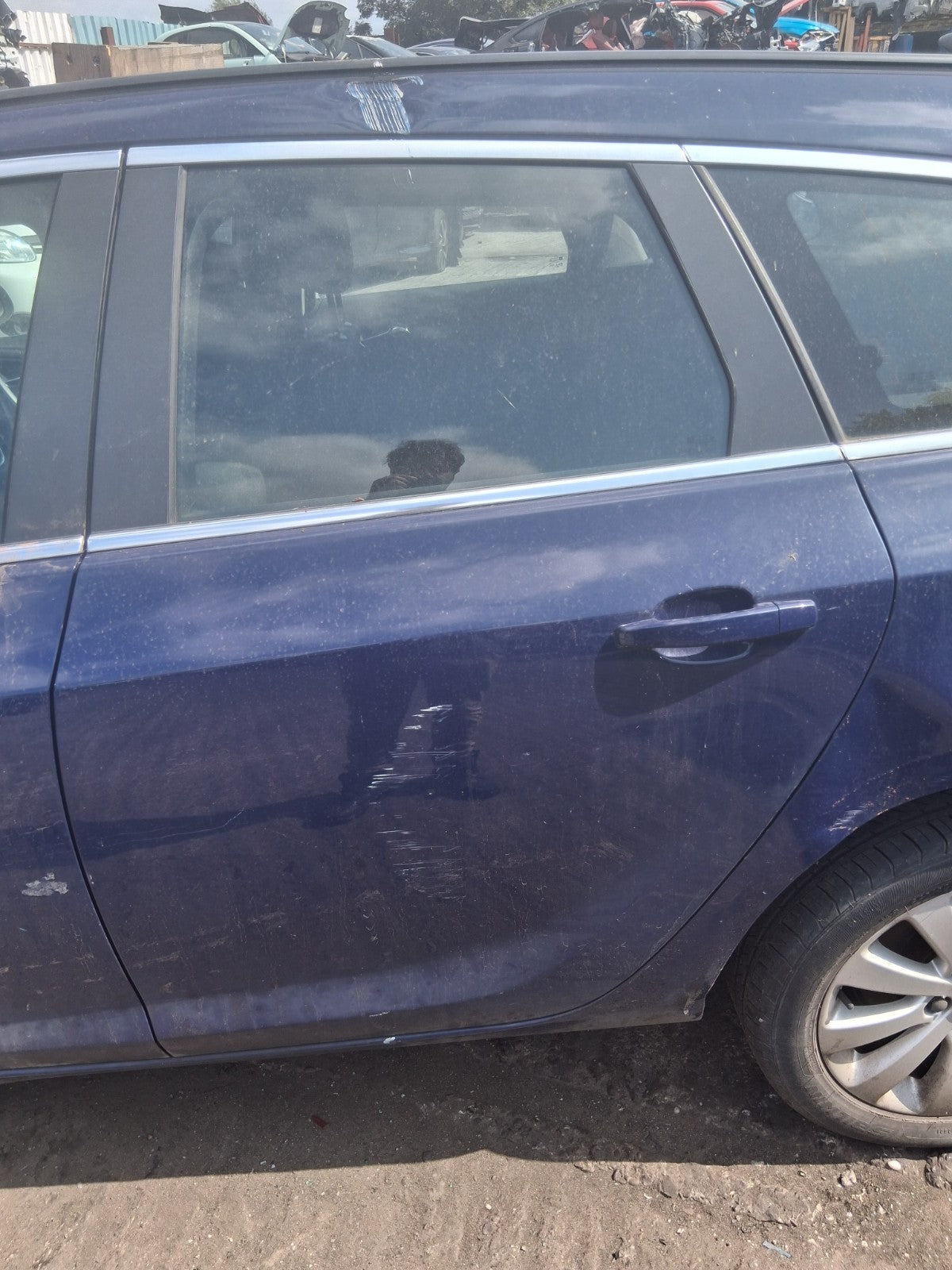 2013 VAUXHALL ASTRA J ESTATE NSR PASSENGER SIDE REAR LEFT COMPLETE DOOR BLUE