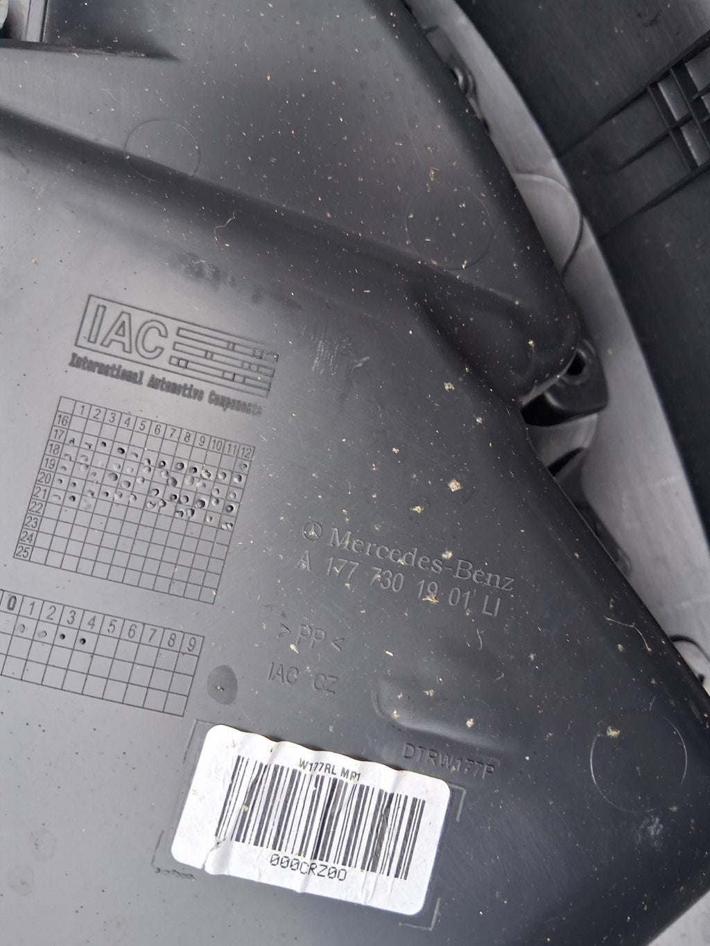 2021 MERCEDES A CLASS SALOON V177 NSR PASSENGER REAR LEFT DOOR CARD A1777301901