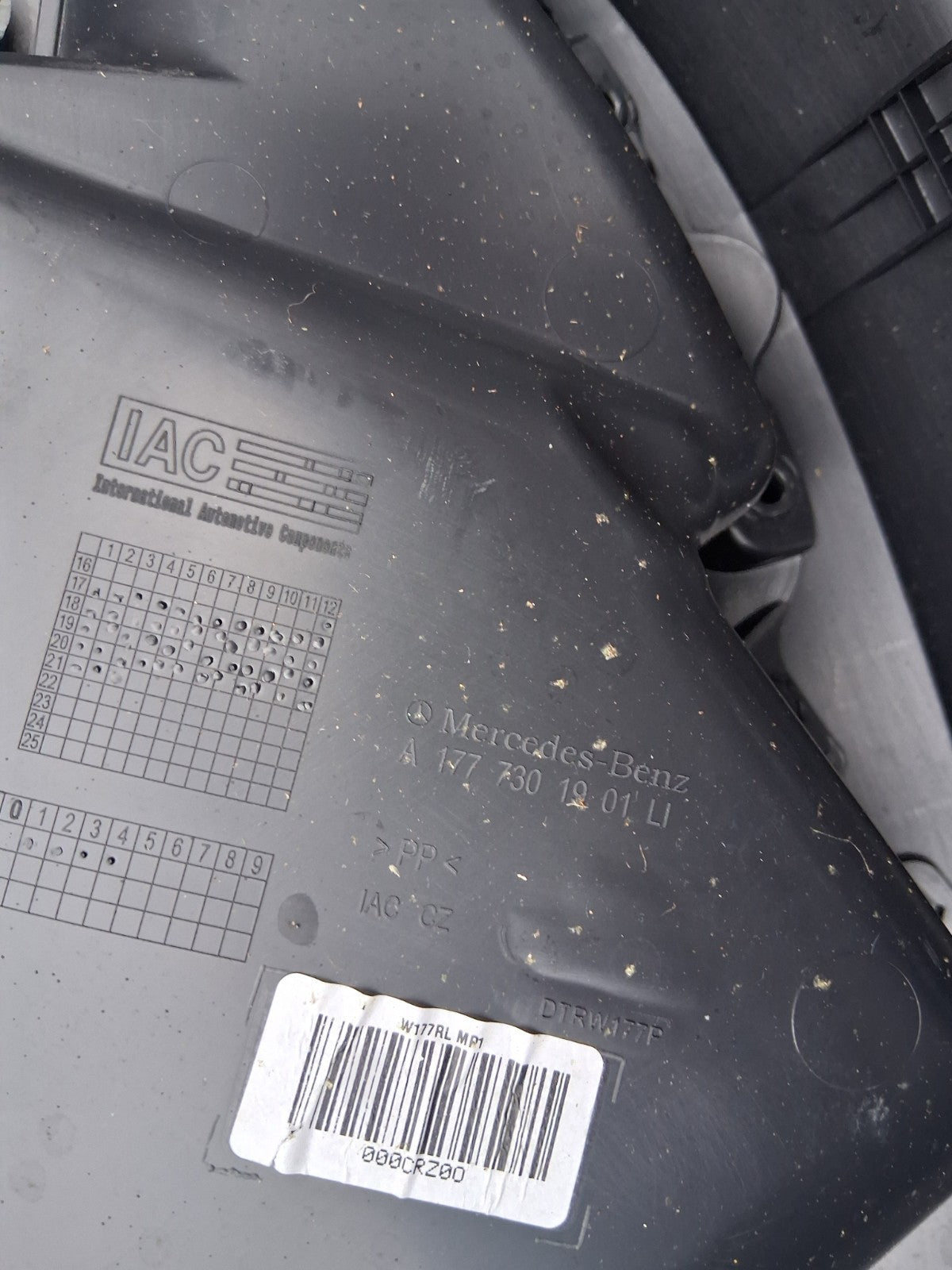 2021 MERCEDES A CLASS SALOON V177 NSR PASSENGER REAR LEFT DOOR CARD A1777301901